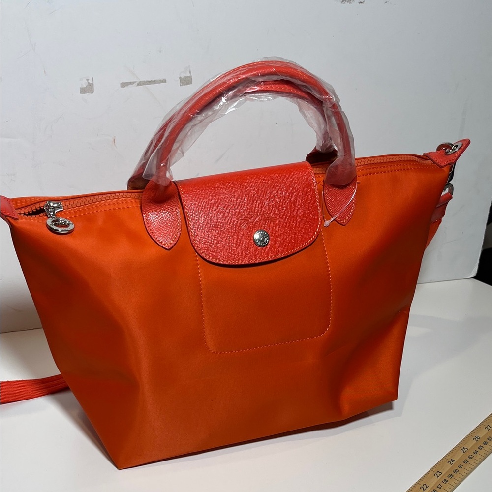 Longchamp Le Pliage – Vibrant Orange – New 🧡